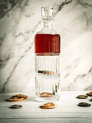 Etched Tumbler & Decanter Set